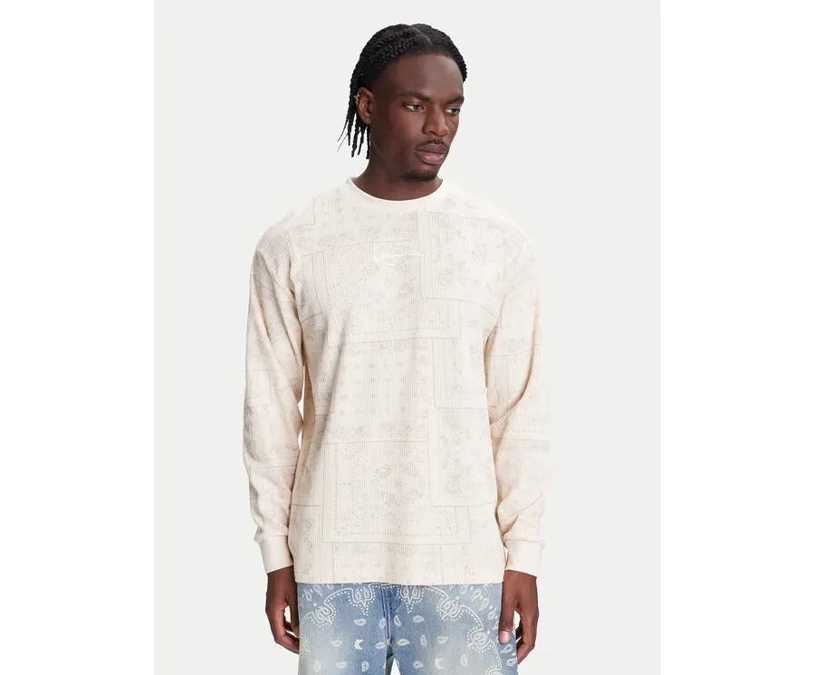 obrazek 1 Karl Kani Bluza Signature Paisley Waffle PD00005328 Beżowy Regular Fit
