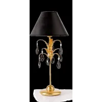 Zdjęcie Czarna zjawiskowa lampa salonowa - Euro Lamp Art