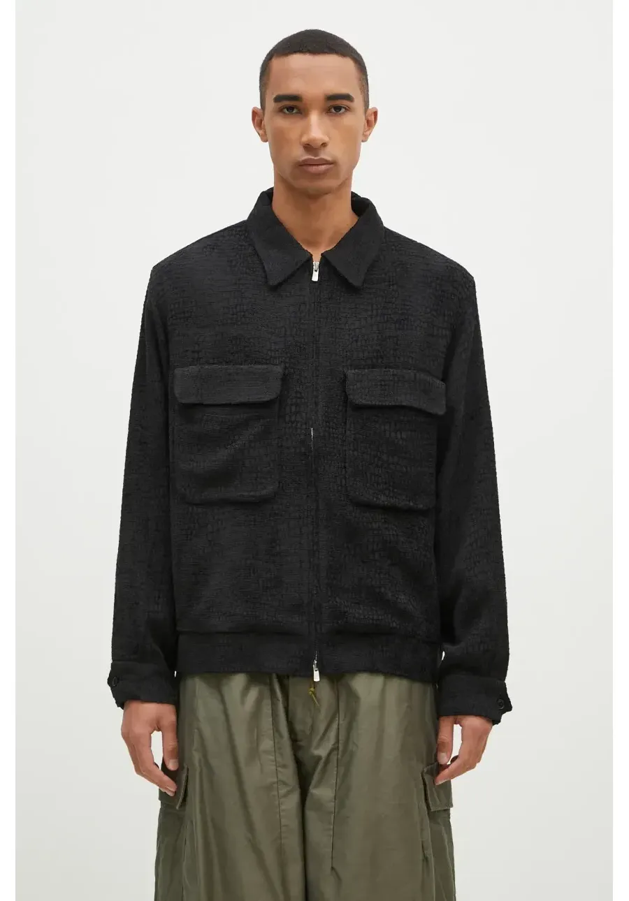 obrazek 1 Needles kurtka Sport Jacket męska kolor czarny przejściowa PU132