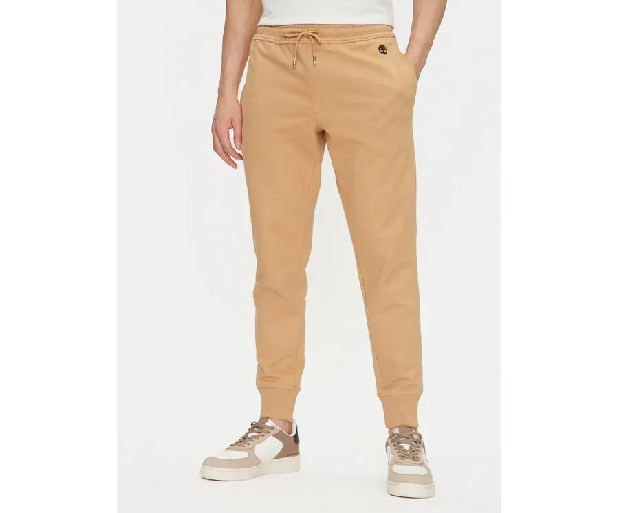 obrazek 1 Timberland Spodnie dresowe TB0A5V5Q Beżowy Regular Fit