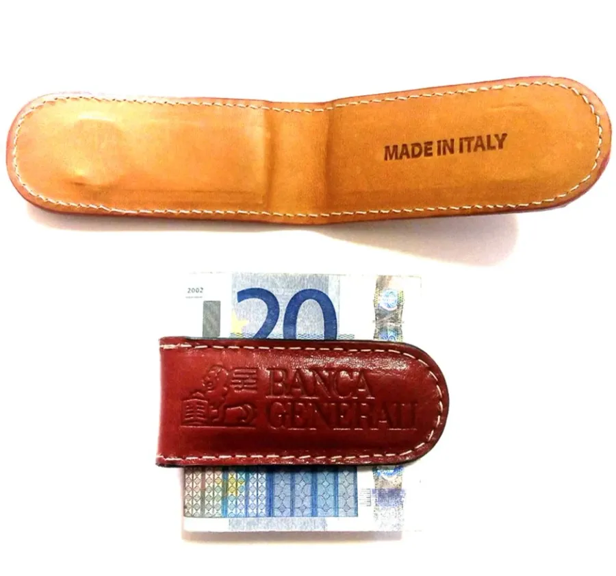 obrazek 3 Niezwykły klips skórzany na banknoty dla firm z wewnętrznym magnesem
