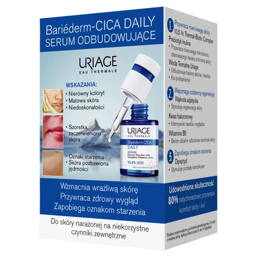 obrazek 1 Uriage Bariederm Cica Daily Odbudowujące serum do twarzy 30 ml