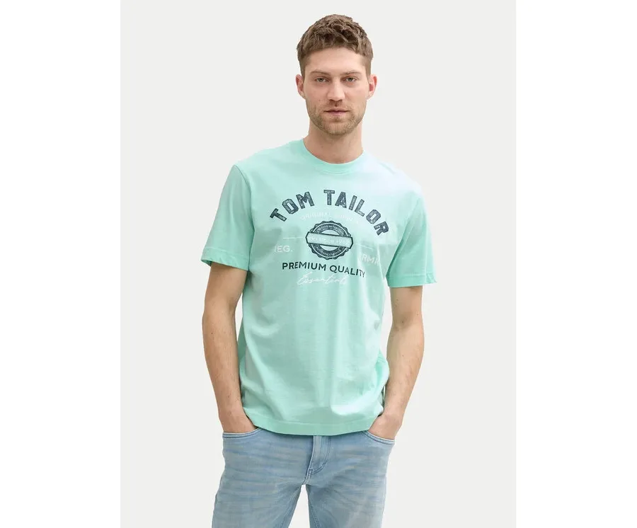 obrazek 1 Tom Tailor T-Shirt 1037735 Zielony Regular Fit
