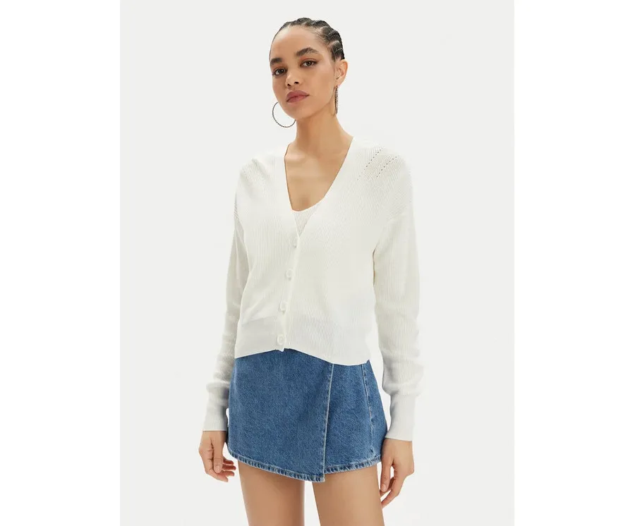 obrazek 1 Vero Moda Kardigan New Lex Sun 10281878 Biały Regular Fit