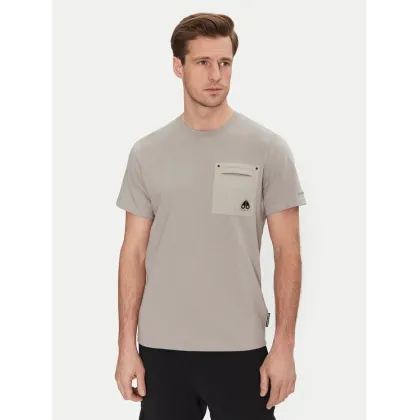 Zdjęcie Moose Knuckles T-Shirt Dalon M15MT733 Szary Regular Fit