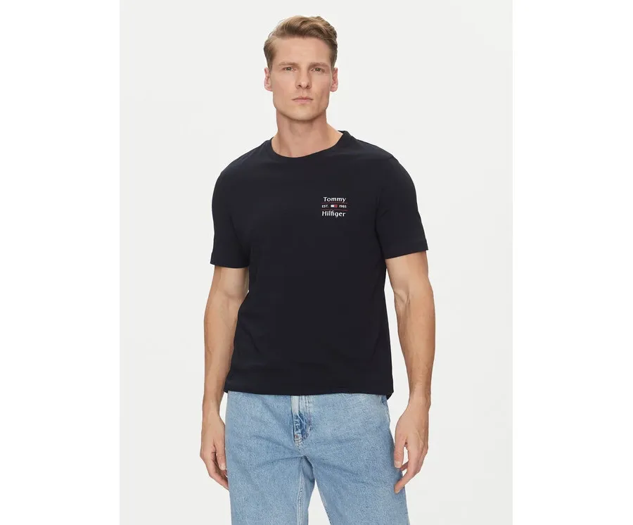 obrazek 1 Tommy Hilfiger T-Shirt Stack MW0MW38622 Granatowy Regular Fit