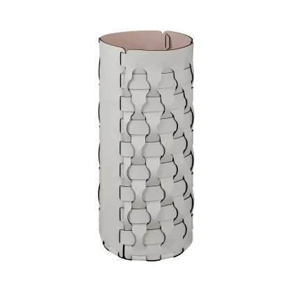 Zdjęcie Wysoki pleciony kosz na parasole Dubai Ø22xH51 cm w kolorze perłowym