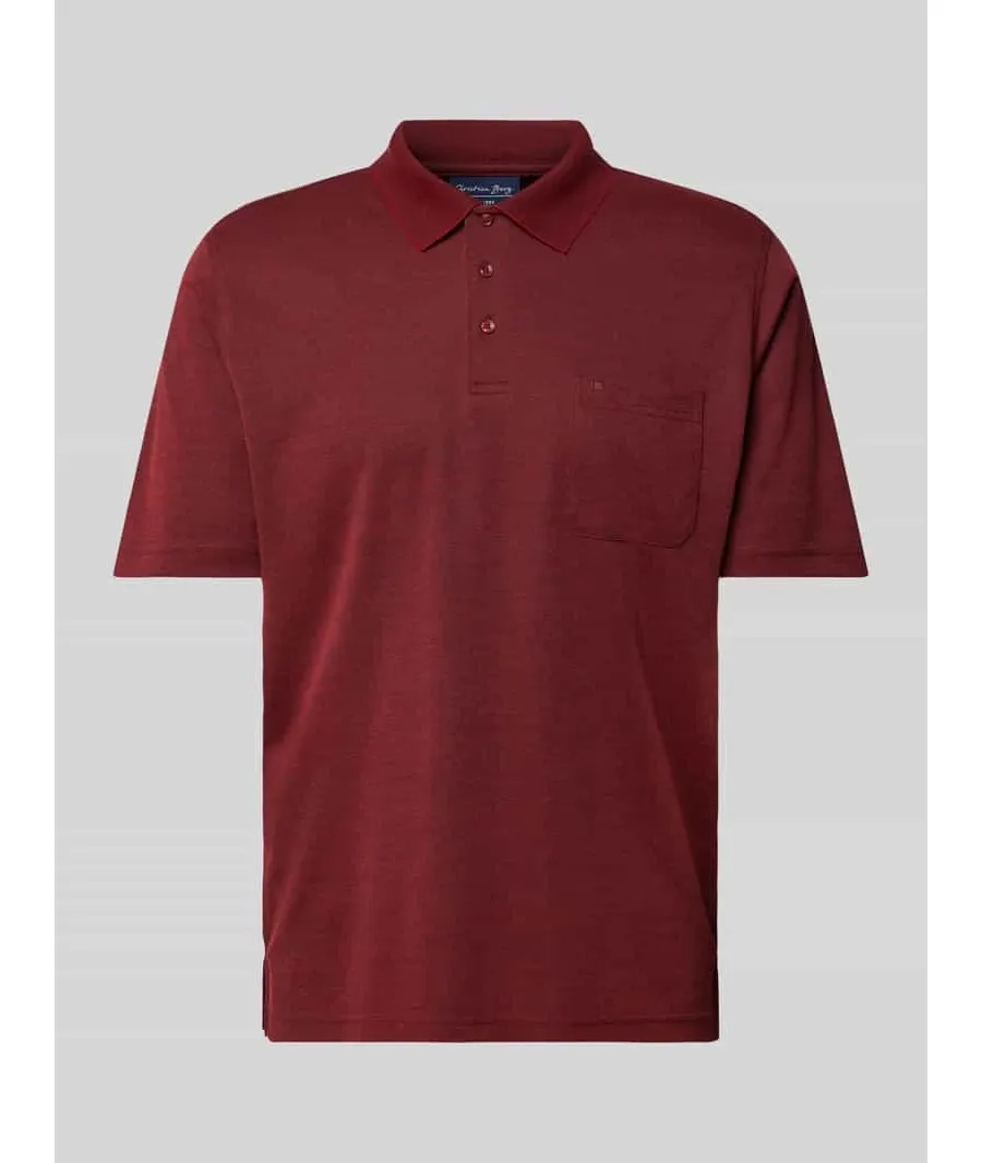 obrazek 1 Koszulka polo o kroju regular fit z kieszenią na piersi