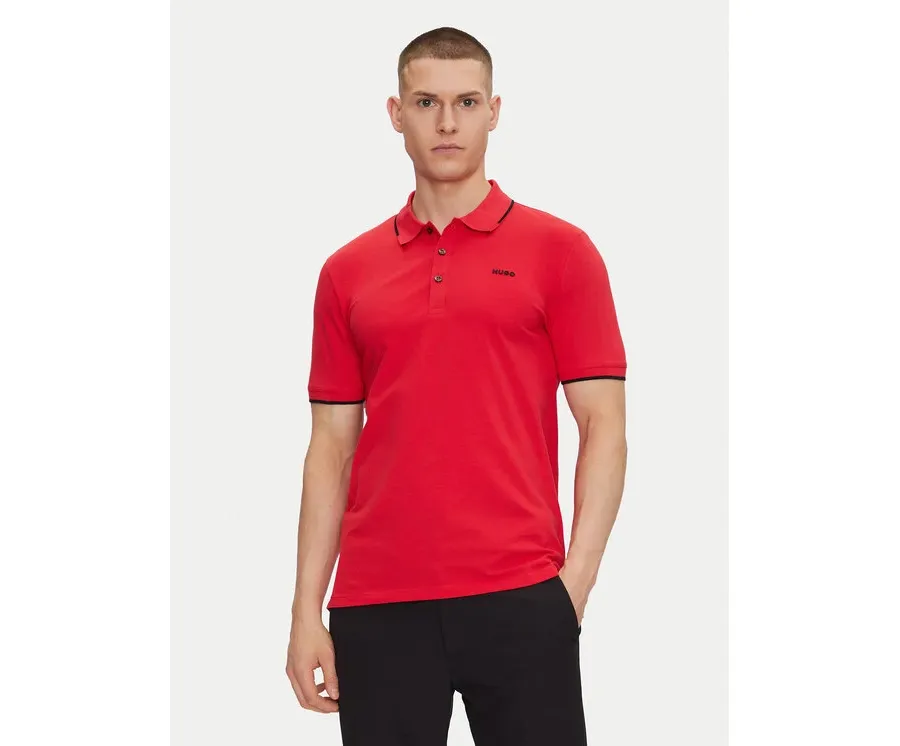 obrazek 1 HUGO Polo Dinoso222 50467344 Czerwony Slim Fit