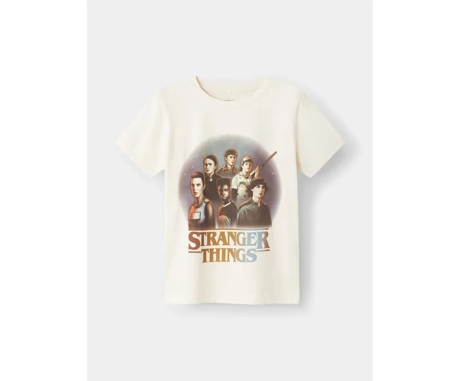 obrazek 1 NAME IT T-Shirt STRANGER THINGS 13227698 Biały Regular Fit