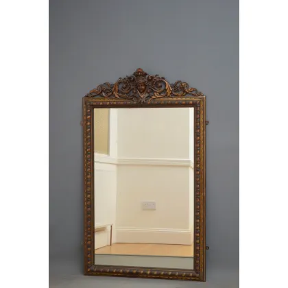 Zdjęcie XIX-wieczne lustro ścienne z oryginalnym szkłem -antyk