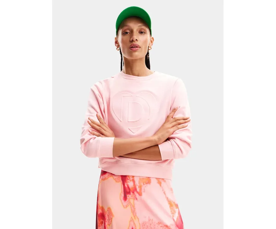 obrazek 1 Desigual Bluza Travis 24SWSK30 Różowy Regular Fit