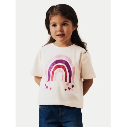 Zdjęcie NAME IT T-Shirt Betria 13238045 Écru Regular Fit