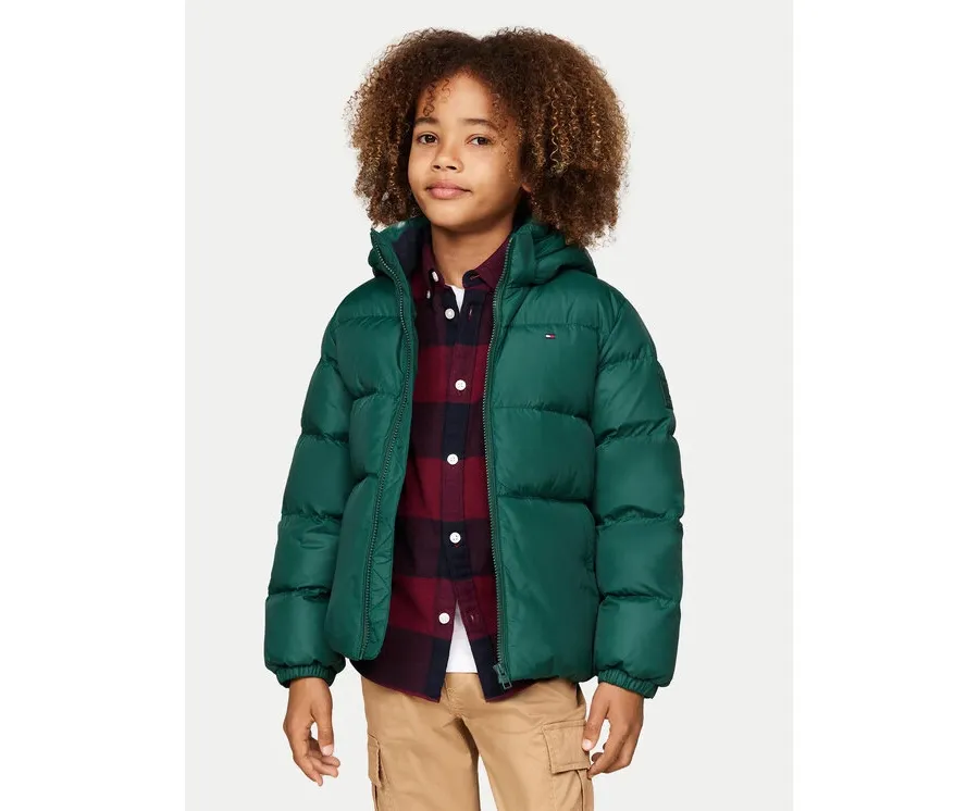 obrazek 1 Tommy Hilfiger Kurtka zimowa Essential KB0KB08341 M Zielony Regular Fit