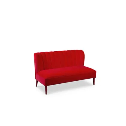 Picture Red Portuguese two-seater sofa