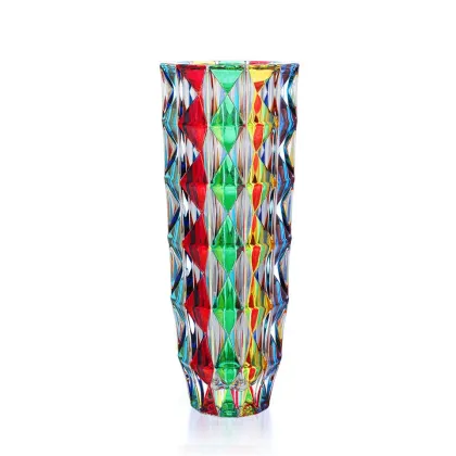 Zdjęcie Designerski kryształowy wazon z Włoch (33 cm)
