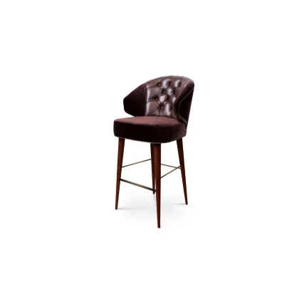Picture Stylish upholstered bar chair - Porus Studio