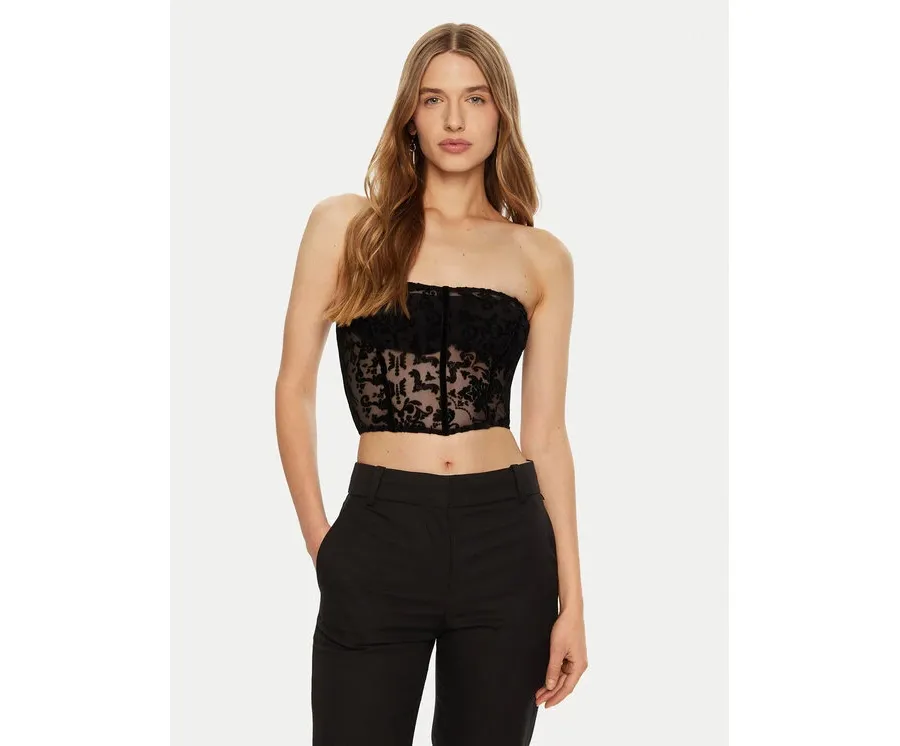 obrazek 1 ACCESS FASHION Top 44-2235-362 Czarny Slim Fit