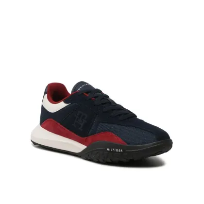 Zdjęcie Tommy Hilfiger Sneakersy Retro Modern Runner Mix FM0FM04363 Granatowy