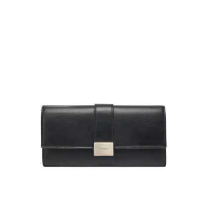 Zdjęcie Calvin Klein Duży Portfel Damski Hardware Snap Large Wallet K60K612964 Czarny