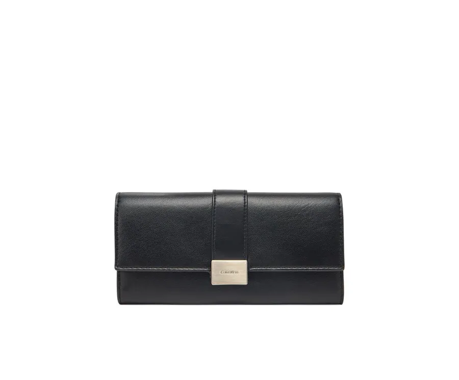 obrazek 1 Calvin Klein Duży Portfel Damski Hardware Snap Large Wallet K60K612964 Czarny
