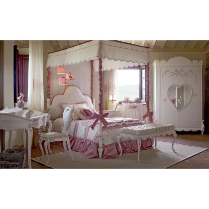 Zdjęcie Piękna sypialnia dla dziewczynki w kolorze delikatnego różu - Volpi