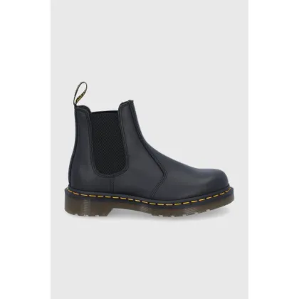 Zdjęcie Dr. Martens Sztyblety skórzane 2976 kolor czarny na płaskim obcasie DM27100001