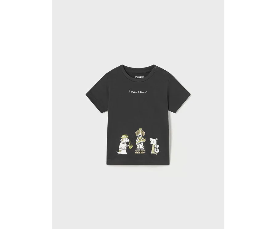 obrazek 1 Mayoral T-Shirt 1017 Szary Regular Fit