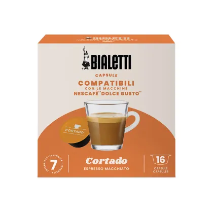 Zdjęcie Bialetti - kawa w kapsułkach Dolce Gusto Cortado - 16 kapsułek BIALETTI
