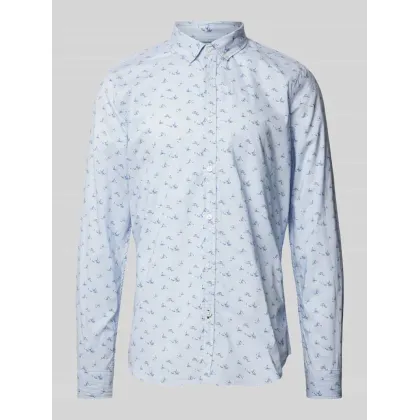 Zdjęcie Koszula casualowa o kroju slim fit z nadrukiem na całej powierzchni