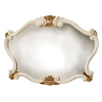Zdjęcie Piękne stylowe lakierowane lustro Strasburgo ze zdobieniem Silver leaf – 3SC