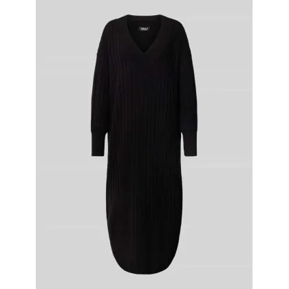 Zdjęcie Sukienka z dzianiny o kroju oversized z prążkowanymi paskami model ‘NEW TESSA’