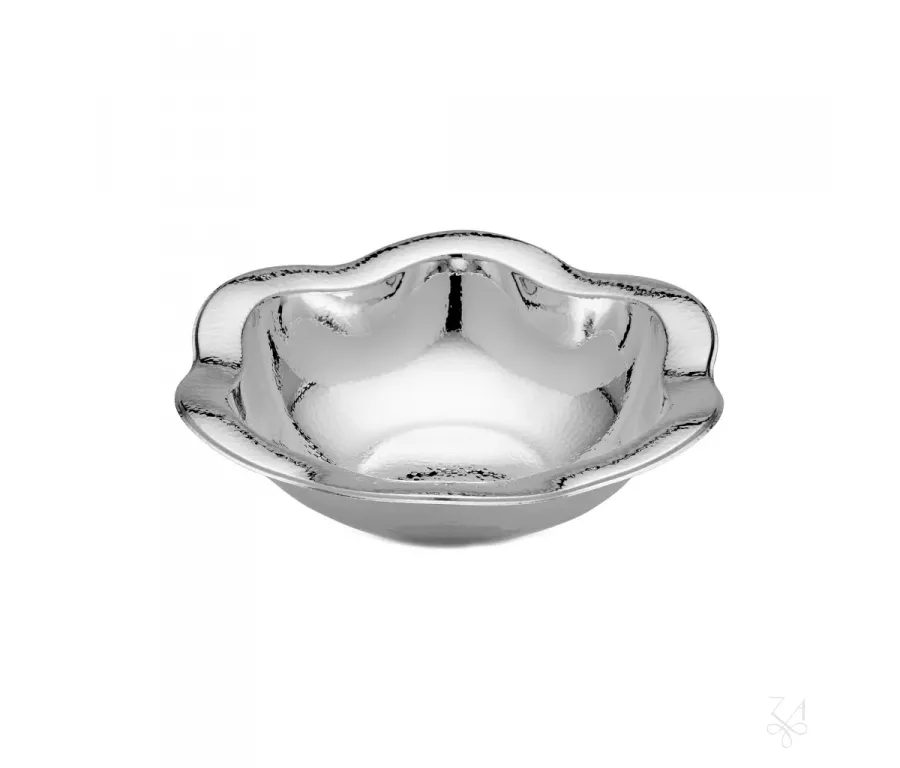 obrazek 1 Okrągła srebrna miska o falistym kształcie - Zaramella Argenti
