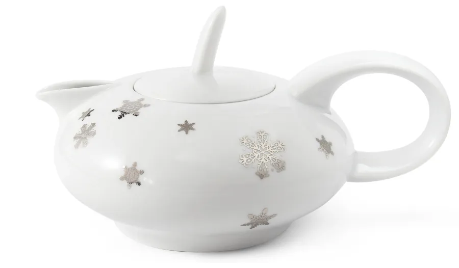 obrazek 1 Piękny porcelanowy czajniczek zdobiony gwiazdkami z kolekcji Winter dream - Leander