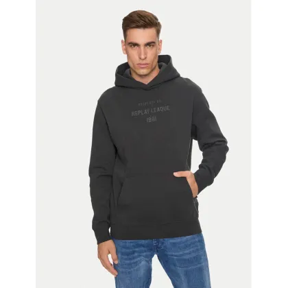 Zdjęcie Replay Bluza M6969 .000.23736P Czarny Relaxed Fit REPLAY