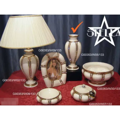 Picture An amazing ceramic vase with crystals straight from Italy