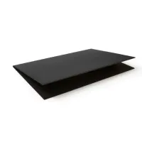 Picture Black Gemini foldable desk pad made of bonded leather