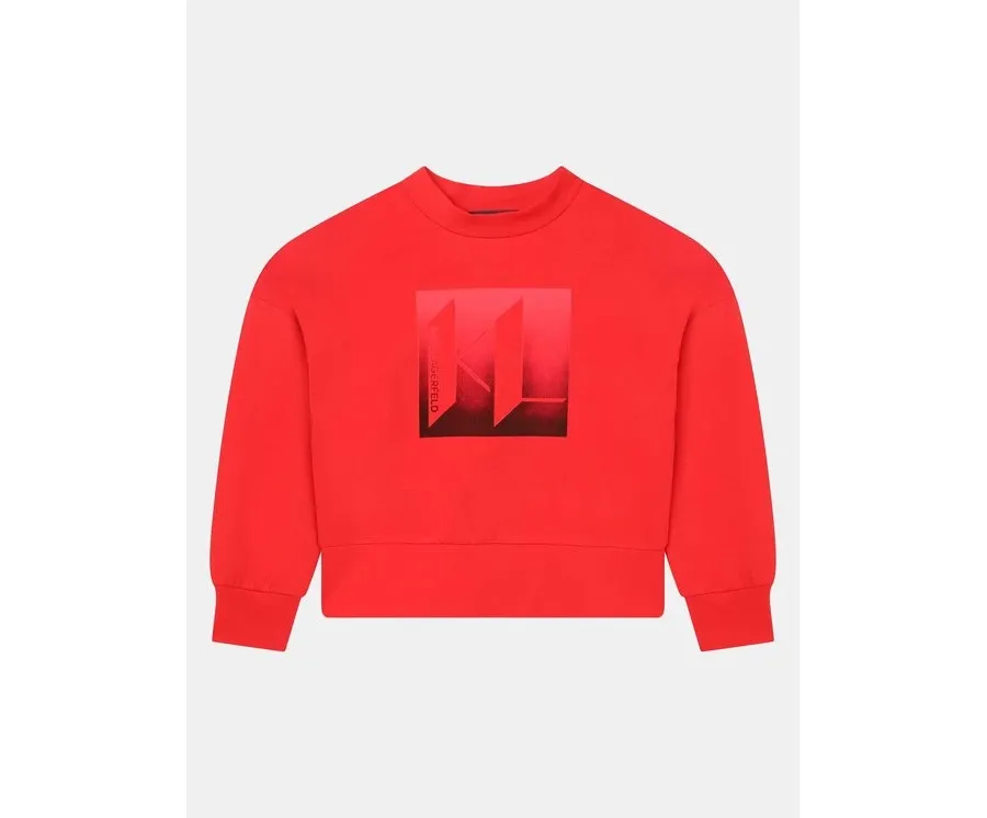 obrazek 1 Karl Lagerfeld Kids Bluza Z15461 S Czerwony Regular Fit