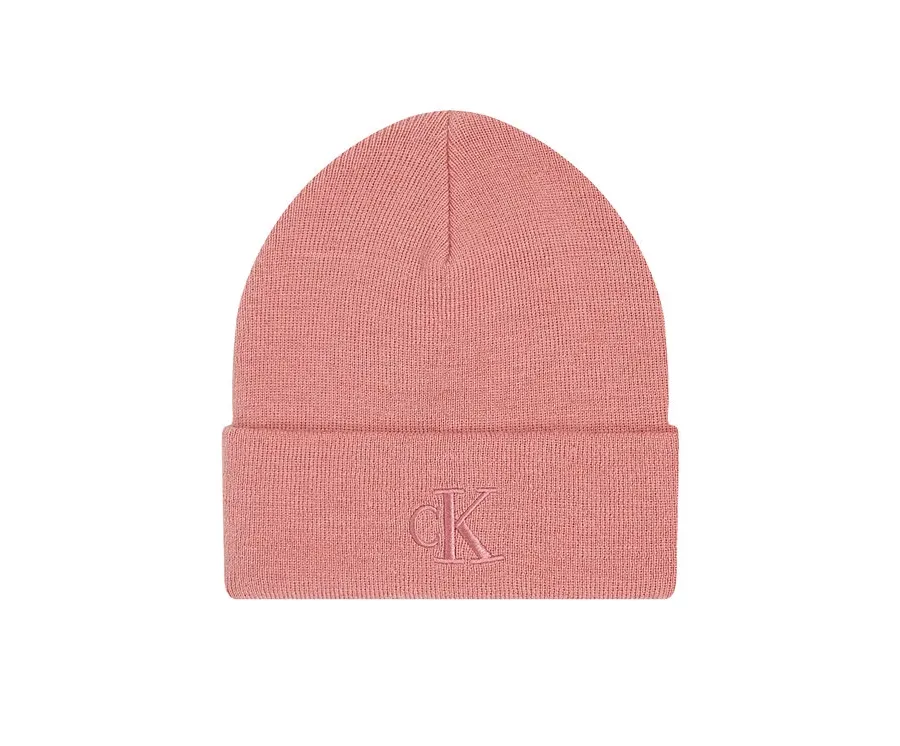 obrazek 1 Czapka beanie z szerokim brzegiem i wyhaftowanym logo