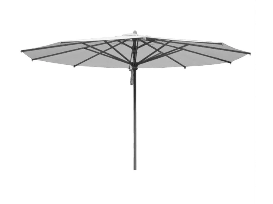 obrazek 1 Stylowy parasol teleskopowy z okrągłym centralnym aluminiowym słupkiem do ogrodu