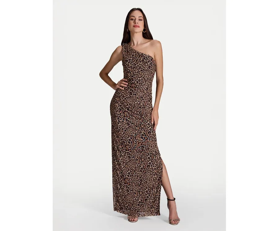 obrazek 1 Swing Sukienka wieczorowa 5AI16600 Beżowy Slim Fit