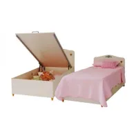 Picture Luxurious bed with storage for bedding for a girls' room - Cilek