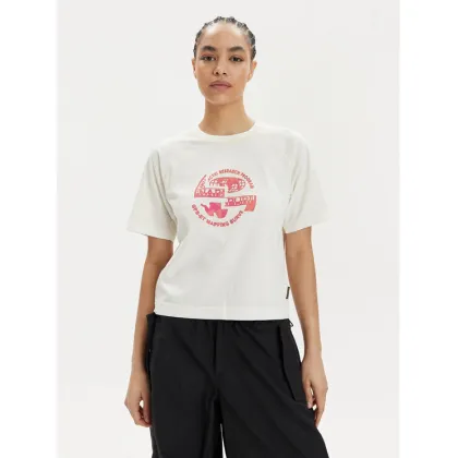 Zdjęcie Napapijri T-Shirt S-Aberdeen NP0A4HOI Écru Regular Fit