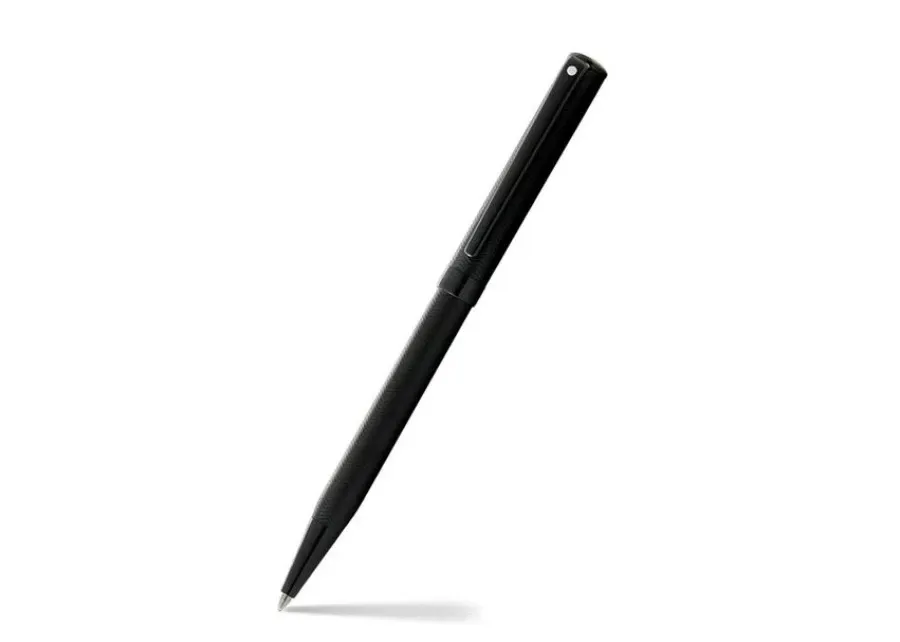 obrazek 1 Czarny długopis Sheaffer Intensity rowkowany z wykończeniami PVD