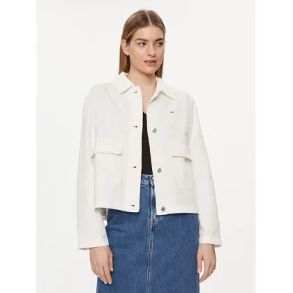 Zdjęcie Tommy Jeans Kurtka jeansowa DW0DW17748 Biały Regular Fit