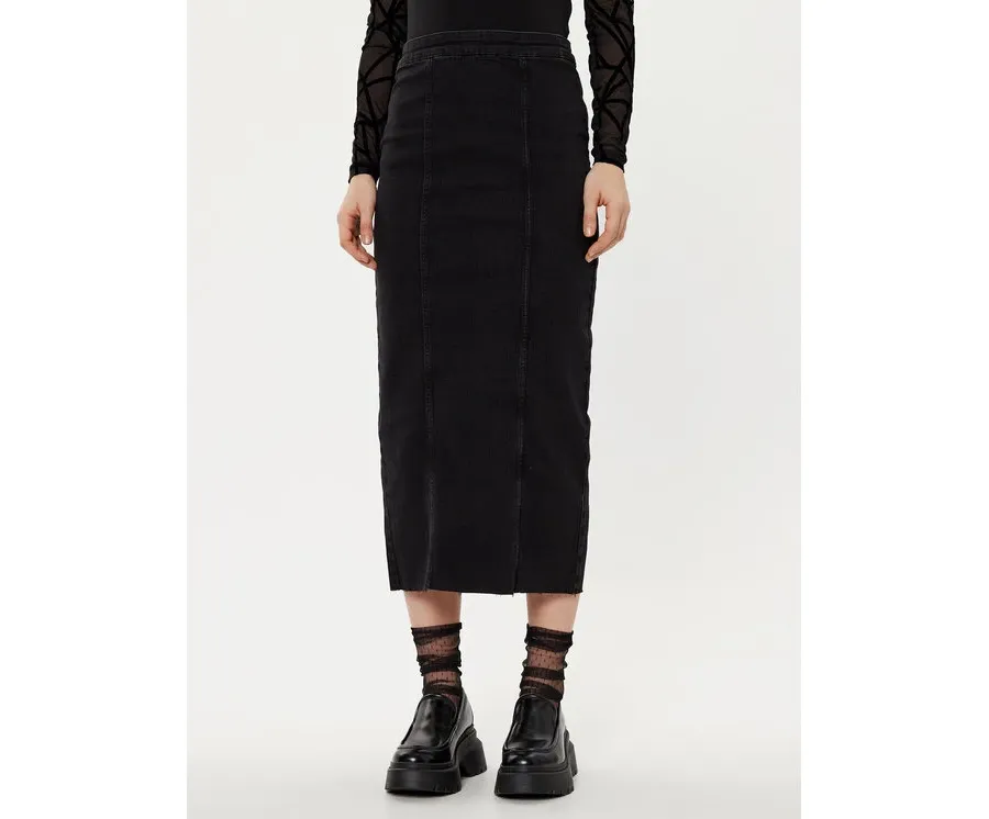 obrazek 1 Vero Moda Spódnica jeansowa Medusa 10321775 Czarny Regular Fit