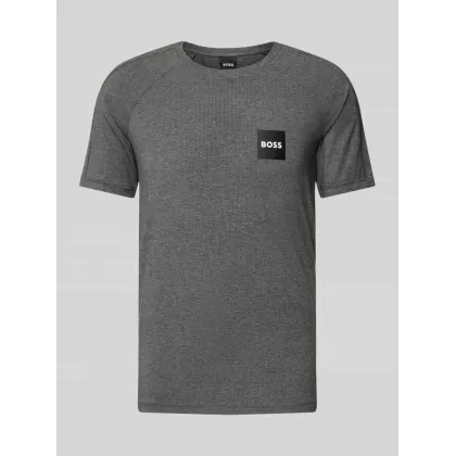Zdjęcie T-shirt z nadrukiem z logo i okrągłym dekoltem