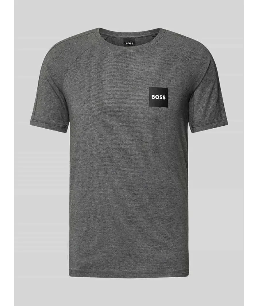 obrazek 1 T-shirt z nadrukiem z logo i okrągłym dekoltem