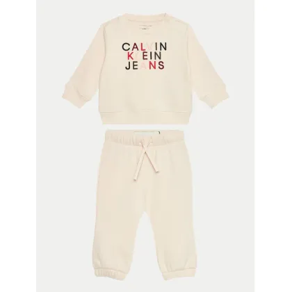 Zdjęcie Calvin Klein Jeans Bluza City Logo IN0IN00224 Beżowy Regular Fit