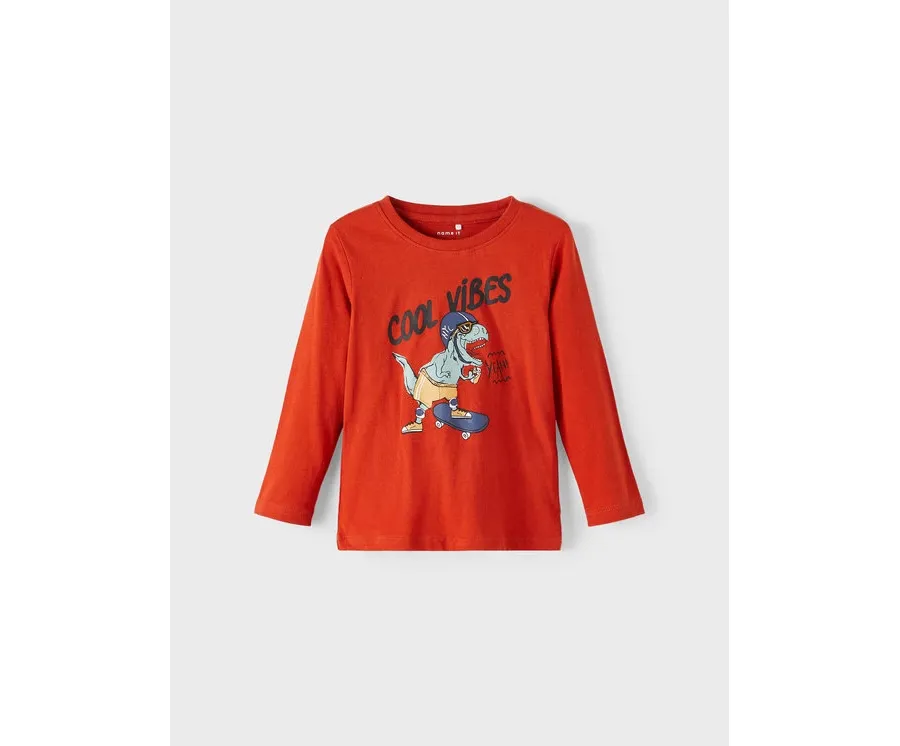 obrazek 1 NAME IT Bluzka 13205201 Czerwony Regular Fit